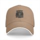 Black baseball cap with 'First Drink The Coffee Then Things Will Done' print