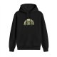 Black Hoodie With Spooky Forest Archway Graphic Print