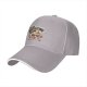 Black baseball cap with 'I'm a Yappuccino' coffee cartoon graphic