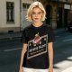 Olive green t-shirt with sarcasm genuine talent unfiltered mocking beer print