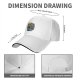 Black Baseball Cap with One Piece Straw Hat Pirate Graphic