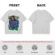 Olive T-shirt with Skeletor Holding Panthor Graphic Print