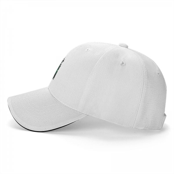 Black Baseball Cap With Anime Swordsman Green Graphic Print