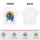Olive T-Shirt Featuring Giant Cookie Monster Holding Cookie Against Moon