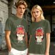 Olive T-Shirt With Zero Fox Given Grumpy Fox Graphic Print