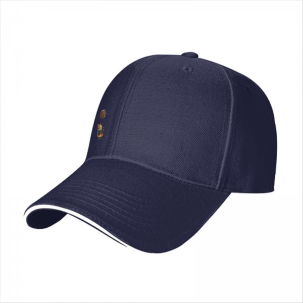 Black baseball cap with cute small animal graphic