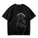 Olive t-shirt with black cat 'In My Defense I Was Under Catnip' print