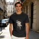 Olive Green T-Shirt with 'Hello Monday!' Coffee Character Graphic