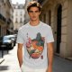 Godzilla in spicy ramen bowl graphic tee