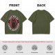 Olive t-shirt with 'Cats Are My Coping Mechanism' and black cat graphic