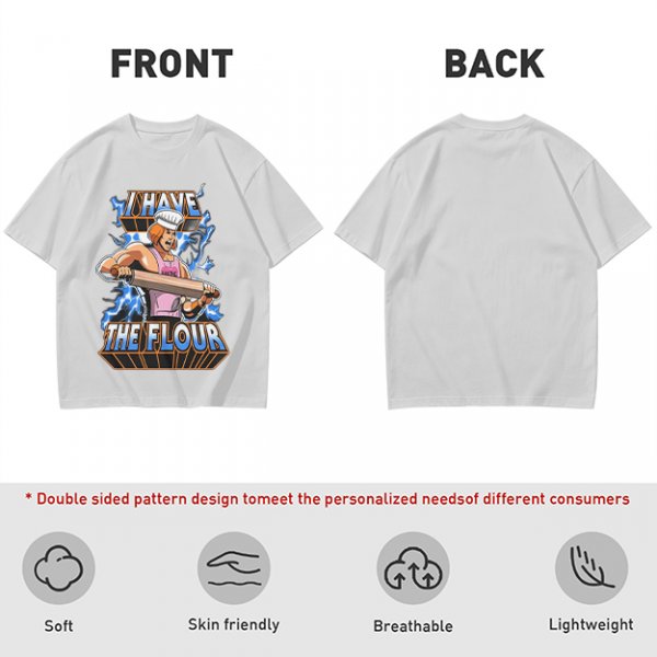 I Have The Flour He-Man Chef Parody Graphic T-Shirt