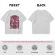 Olive graphic t-shirt with food is love and cartoon animal design