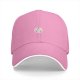 Black Baseball Cap With Small D20 Dice Graphic On Front