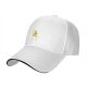 Black baseball cap with yellow rain girl graphic