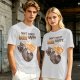 Oversized olive t-shirt with raccoon drinking beer graphic