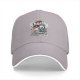Black baseball cap with 'Deadly Serious' and whimsical skull graphic