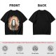 Spirited Away No-Face Graphic Tee with Cherry Blossoms and Lanterns