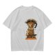 Olive t-shirt with coffee moka pot mouse shop graphic and coffee love quote