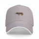 Black baseball cap with vintage animal graphic print