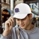 Black baseball cap with Skeletor Snake Mountain Gym graphic