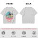 Olive T-shirt with Great Wave Ramen Bowl Graphic Design