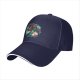 Black Baseball Cap With Mermaid And Pearl Shell Graphic