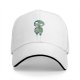 Black Baseball Cap With Kodama Forest Spirit Graphic Print