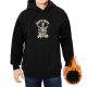 Black hoodie with skeleton graphic and 'CAN'T MOVE' print