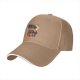 Black Baseball Cap With Cute Rottweiler Puppy Graphic Print