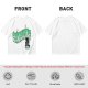 Olive green graphic t-shirt with 'Scandalacious' print and witch hat design