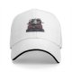 Black Baseball Cap With Giant Monster Cat Cityscape Art Print