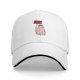 Black baseball cap with a ghost holding a 'Be Paranormal' sign
