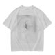 Oversized Olive Green Crewneck T-Shirt with Subtle Chest Graphic