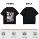 Olive T-shirt with vintage woman flexing arm graphic print