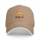 Black Baseball Cap With Anime Silhouette Art Print