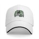 Black Baseball Cap with Spooky Witch Silhouette Halloween Print