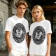 Olive T-Shirt with Vampire Roommates Names Presidential Seal Print