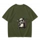 Olive T-Shirt With Cool Sunglass Wearing Opossum Graphic