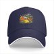 Black baseball cap with Lucky Vibes Only lucky cat and gold pot graphic