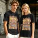 Olive T-Shirt With Cat Gyoza Restaurant Illustration
