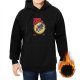 Black Hoodie With Super Dark Knight Sun Graphic Print