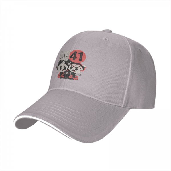 Black baseball cap with Dim Sum 41 cartoon dumpling characters
