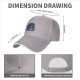 Black baseball cap with blue fantasy character explosion graphic