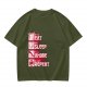 Oversized Olive Anime Themed T-Shirt With Eat Sleep Anime Repeat Print