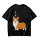 Olive Green T-Shirt With I Love My Corgi Graphic Print
