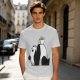 Olive T-Shirt With Panda Balancing Ramen Bowl Print