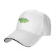 Black Baseball Cap With Cute Green Dinosaur Graphic