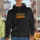 Black hoodie with retro 'I am so old I use complete sentences and punctuation' print