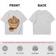 Olive Green T-Shirt With Capybara Ramen Bowl Print