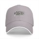 Black baseball cap with 'Coffee makes Mondays possible' print